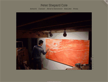 Tablet Screenshot of petershepardcole.com